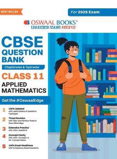 Oswaal CBSE Question Bank Class 11 Applied Mathematics Chapterwise and Topicwise Solved Papers For 2025 Exams