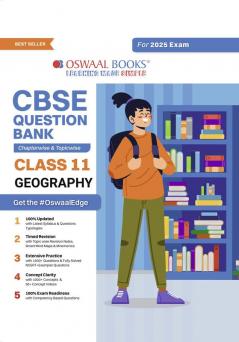 Oswaal CBSE Question Bank Class 11 Geography Hardcover Book Chapterwise and Topicwise Solved Papers For 2025 Exams