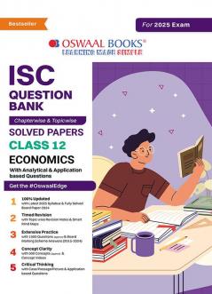 Oswaal ISC Question Bank Class 12 Economics | Chapterwise | Topicwise | Solved Papers | For 2025 Board Exams