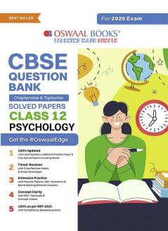 Oswaal CBSE Question Bank Class 12 Psychology Chapterwise and Topicwise Solved Papers For Board Exams 2025