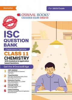 Oswaal ISC Question Bank Class 11 Chemistry | Chapterwise | Topicwise | Solved Papers | For 2025 Exams