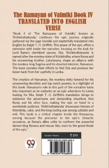 The Ramayan of Valmiki Book IV TRANSLATED INTO ENGLISH VERSE ENGLISH