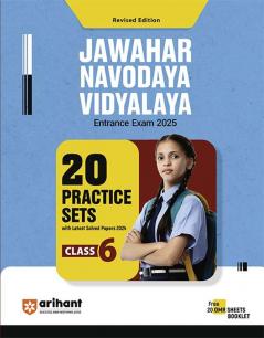 Jawahar Navodaya Vidyalaya Entrnace Exam 2025 20 Practice Sets for class 6