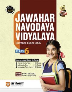 Arihant Jawahar Navodaya Vidyalaya Class 6 Guide for Exam 2025