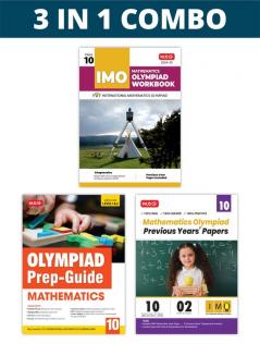 MTG International Mathematics Olympiad (IMO) Workbook Prep-Guide & Previous Years Papers (PYQs) with Mock Test Paper Class 10 - SOF Olympiad Books For 2024-25 Exam (Set of 3 Books)