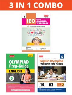 MTG International English Olympiad (IEO) Workbook Prep-Guide & Previous Years Papers (PYQs) with Mock Test Paper Class 5 - SOF Olympiad Books For 2024-25 Exam (Set of 3 Books)