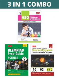 MTG National Science Olympiad (NSO) Workbook Prep-Guide & Previous Years Papers (PYQs) with Mock Test Paper Class 2 - SOF Olympiad Books For 2024-25 Exam (Set of 3 Books)