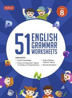 Mtg 51 English Grammar Worksheets Class 8 – Grammar Work Books To Practice English Concepts In Interactive Way (Based On Cbse/Ncert)