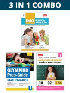 MTG International Mathematics Olympiad (IMO) Workbook Prep-Guide & Previous Years Papers (PYQs) with Mock Test Paper Class 1 - SOF Olympiad Books For 2024-25 Exam (Set of 3 Books)