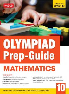 MTG Olympiad Prep-Guide Class 10 Mathematics (IMO) - Detailed Theory Self Test with IMO Chapterwise Previous Year Question Paper For SOF 2024-25 Exam