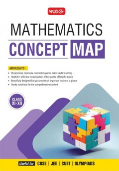 MTG Concept Map For JEE Mathematics Book (Class 11th & 12th) 2025 Exam | Covers Chapterwise Topicwise Concept Map/Mind Map Quick Review of Important Topics | For CBSE CUET Olympiads