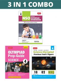MTG National Science Olympiad (NSO) Workbook Prep-Guide & Previous Years Papers (PYQs) with Mock Test Paper Class 4 - SOF Olympiad Books For 2024-25 Exam (Set of 3 Books)