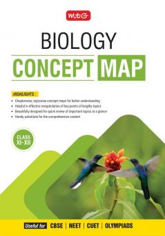 MTG Concept Map For NEET Biology Book (Class 11th & 12th) 2025 Exam | Covers Chapterwise Topicwise Concept Map/Mind Map Quick Review of Important Topics | For CBSE CUET Olympiads
