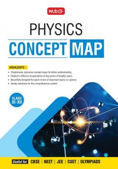 MTG Concept Map For NEET/JEE Physics Book (Class 11th & 12th) 2025 Exam | Covers Chapterwise Topicwise Concept Map/Mind Map Quick Review of Important Topics | For CBSE CUET Olympiads