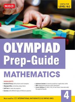 MTG Olympiad Prep-Guide Class 4 Mathematics (IMO) - Detailed Theory Self Test with IMO Chapterwise Previous Year Question Paper For SOF 2024-25 Exam