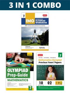 MTG International Mathematics Olympiad (IMO) Workbook Prep-Guide & Previous Years Papers (PYQs) with Mock Test Paper Class 7 - SOF Olympiad Books For 2024-25 Exam (Set of 3 Books)