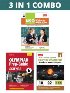 MTG National Science Olympiad (NSO) Workbook Prep-Guide & Previous Years Papers (PYQs) with Mock Test Paper Class 6 - SOF Olympiad Books For 2024-25 Exam (Set of 3 Books)