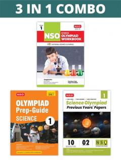 MTG National Science Olympiad (NSO) Workbook Prep-Guide & Previous Years Papers (PYQs) with Mock Test Paper Class 1 - SOF Olympiad Books For 2024-25 Exam (Set of 3 Books)