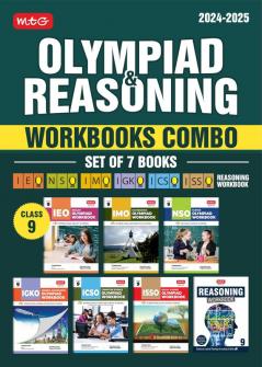 MTG NSO-IMO-IEO-ICSO-IGKO-ISSO Olympiad Workbook and Reasoning Book Combo Class 9 (Set of 7 Books) | MCQs Previous Years Paper & Achievers Section - SOF Olympiad Preparation Books For 2024-25 Exam