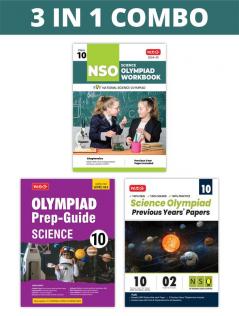 MTG National Science Olympiad (NSO) Workbook Prep-Guide & Previous Years Papers (PYQs) with Mock Test Paper Class 10 - SOF Olympiad Books For 2024-25 Exam (Set of 3 Books)