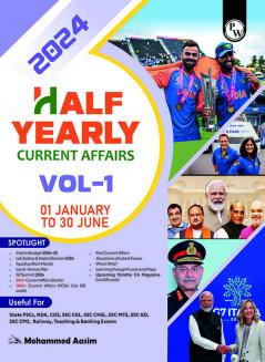 PW Half Yearly Current Affairs Magazine Vol 1 January to June 2024 English Edition by Mohammed Aasim Sir | For SSC, Banking, Teaching, Railway, Defence and Other Competitive Exams