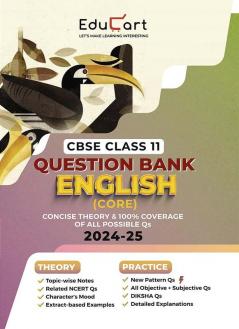 Educart CBSE Question Bank Class 11 English Core 2024-25 (For 2025 Board Exams)