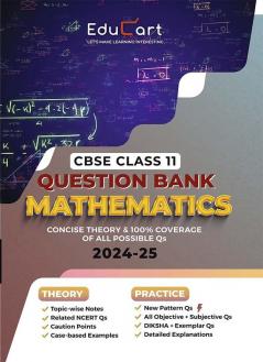 (OLD) Educart CBSE Question Bank Class 11 Mathematics 2024-25 (For 2025 Board Exams)