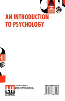 An Introduction To Psychology: Translated From The Second German Edition By Rudolf Pintner