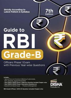 Guide to RBI Grade B Officers Phase I Exam with Previous Year Questions - 7th Edition | 2022 & 2023 Phase II Past Description Questions