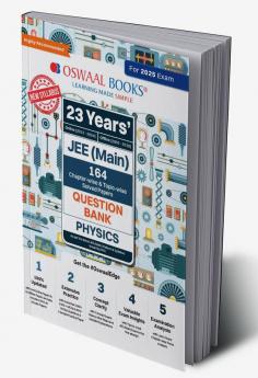 Oswaal 164 Chapter-wise & Topic-wise Solved Papers JEE (Main) 23 Years Question Bank Physics Book | For 2025 Exams