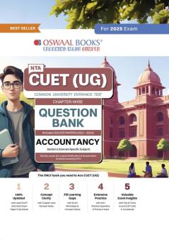 Oswaal NTA CUET (UG) Chapterwise Question Bank Accountancy Hardcover Book (For 2025 Exam)