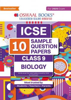 Oswaal ICSE | 10 Sample Question Papers | Class 9 | Biology (For 2025 Exam)