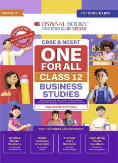 Oswaal CBSE & NCERT One for All | Class 12 Business Studies For 2025 Board Exam