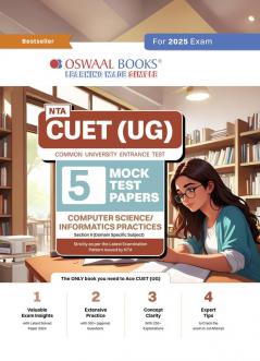 Oswaal NTA CUET (UG) 5 Mock Test Papers Computer Science/Informatics Practices (For 2025 Exam)