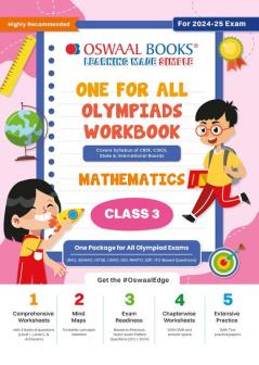 Oswaal One for All Olympiads Workbook_Class 3_Mathematics_For 2025 Exam