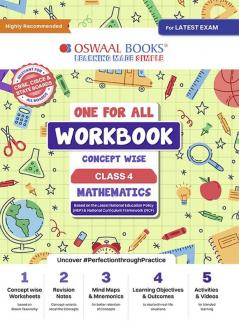 Oswaal One For All Workbook Concept Wise Class-4 Mathematics (For Latest Exam)