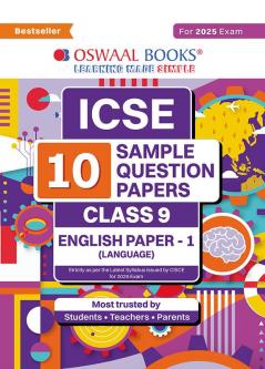 Oswaal ICSE | 10 Sample Question Papers | Class 9 | English-1 (For 2025 Exam)