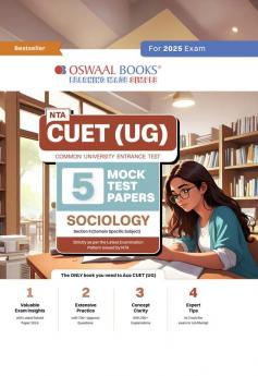 Oswaal NTA CUET (UG) 5 Mock Test Papers Sociology (For 2025 Exam)