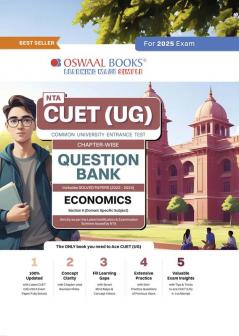 Oswaal NTA CUET (UG) Chapterwise Question Bank Economics Hardcover Book (For 2025 Exam)