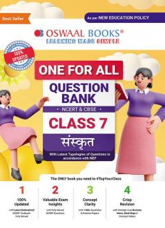 Oswaal One For All Question Bank NCERT & CBSE Class-7 Sanskrit (For Latest Exam)