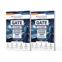 Oswaal GATE Chapter-wise Topic-wise 15 Years' Solved Papers 2010 to 2024 (Set of 2 Books) General Aptitude & Engineering Mathematics For 2025 Exam