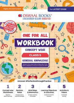 Oswaal One For All Workbook Concept Wise Class-5 General Knowledge (For Latest Exam)