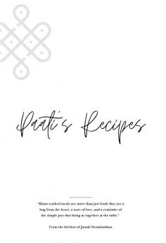 Paati’s Recipes