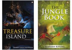 Treasure Island +The Jungle Book  (Set of 2 Books)