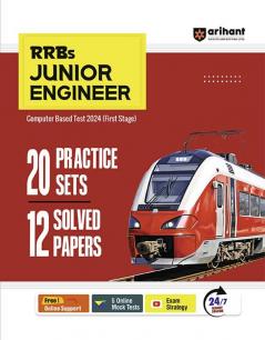 RRBs Junior Engineer Exam 2024 (Stage I) | 20 Practice Sets & 12 Solved Papers | English Medium