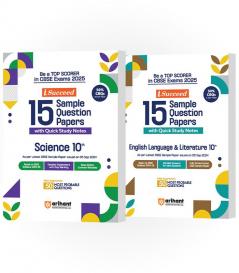 CBSE i-Succeed Sample Question Papers for Class 10th | Science & English Language & Literature | Set of 2 books
