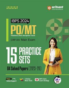 IBPS PO/MT 2024 CRP-XIV Main Exam | 15 Practice Sets & 4 Solved Papers (2023-20) | English Medium