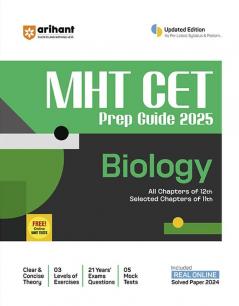 MHT CET Prep Guide 2025 Biology | Revised and Updated Edition