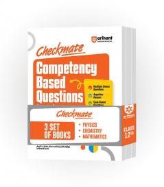 Arihant Checkmate Series for Class 12 | Competency Based Questions for Physics Chemistry and Mathematics | Boards 2025 (Set of 3 Books)