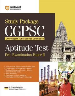 CGPSC Pre Exam Study Package Aptitude Test (Paper - 2) | English Medium
